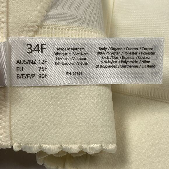 Dominique Noemi Strapless Longline Ivory Bridal Bra - Size 34F Style 6377 - Picture 4 of 5